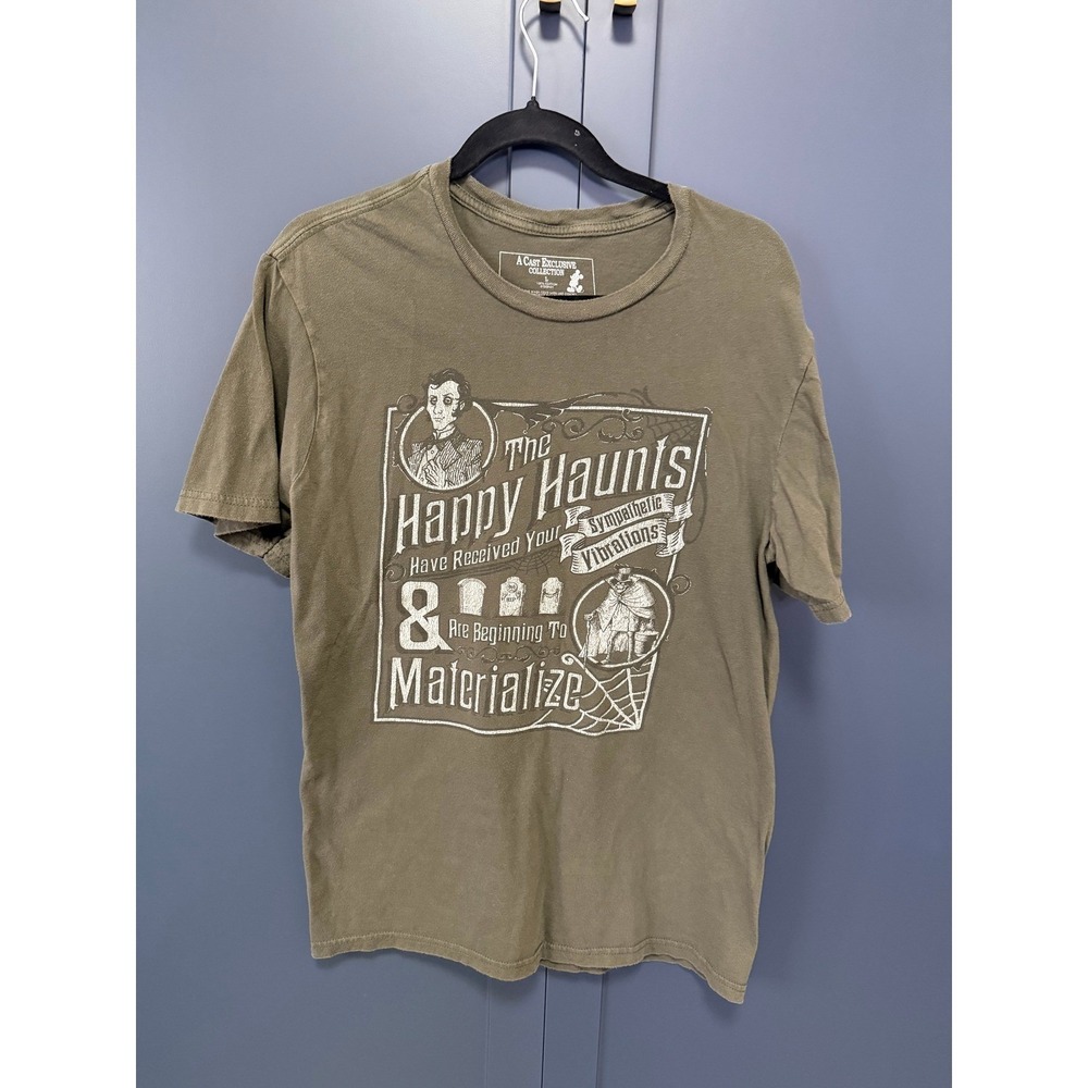 Disney Haunted‎ Mansion The Happy Haunts Cast Member Exclusive Tee Men L Green
